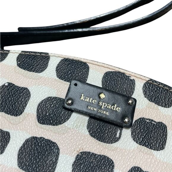 Kate Spade Millie Grove Street Polka Dot Crossbody Bag Black Pink White - Picture 5 of 11